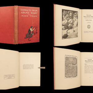 1904 Mark Twain 1st ed Adam's Diary Fall of Man Creation Illustrated Satire
