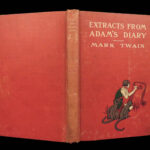 1904 Mark Twain 1st ed Adam’s Diary Fall of Man Creation Illustrated Satire