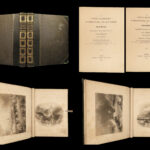 1842 ART of Ports & Harbors England Fishing Ships Shipwrecks Boats Lighthouse 2v