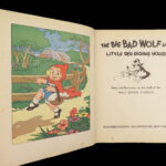 1933 DISNEY 1ed Three Little Pigs Silly Symphonies Illustrated Red Riding Hood