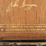 1887 John Bunyan Pilgrim’s Progress Puritan RARE Oak Binding from HIS CHURCH