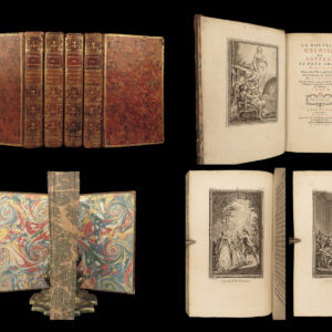 1764 Rousseau Heloise Julie BANNED Book Enlightenment Philosophy Geneva 4v SET