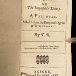 1668 ENGLISH Poems of Thomas Randolph Literature Muses Looking-Glass Amyntas