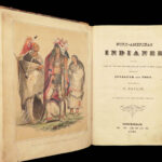 1848 INDIANS 1st ed George Catlin on Native Americans Sioux Illustrated Swedish