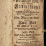 1770 German BIBLE ART Devotional Prayer Emblems 7 Last Words of Christ Zurich