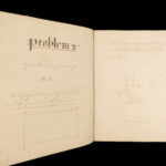 1861 Mathematics Manuscript Decimals & Fractions Geometry Arithmetic Cipher