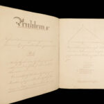 1861 Mathematics Manuscript Decimals & Fractions Geometry Arithmetic Cipher