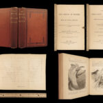 1881 Charles Darwin ORIGIN of Species + Descent of Man Evolution Biology Science