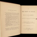 1881 Charles Darwin ORIGIN of Species + Descent of Man Evolution Biology Science
