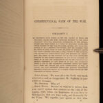 1868 LAW 1st ed Constitutional View Alexander Stephens CIVIL WAR Confederate CSA