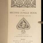 1899 The Jungle Books Rudyard Kipling Mowgli Baloo Illustrated 2v INDIA Disney
