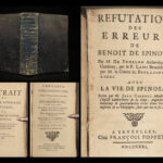 1696-1731 1ed Baruch Spinoza Philosophy Fenelon Boulainvilliers Metaphysics