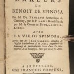 1696-1731 1ed Baruch Spinoza Philosophy Fenelon Boulainvilliers Metaphysics