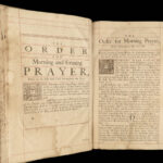 1710 HUGE Pulpit FOLIO Anglican Common Prayer Book Bible Psalms Bishops Newcomb