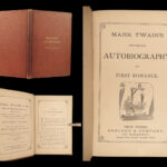 1871 Mark Twain 1st Burlesque Autobiography and First Romance Illustrated