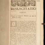 1671 ENGLISH Francis Bacon Resuscitatio Philosophy Natural History Science FOLIO