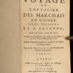 1730 Slavery Voyages 1ed Marchais AFRICA Whydah Maps Labat Sea Monsters 3v RARE