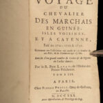1730 Slavery Voyages 1ed Marchais AFRICA Whydah Maps Labat Sea Monsters 3v RARE