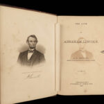 1866 Abraham Lincoln 1ed Life in Civil War Abolition Slavery Americana Holland