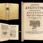 1652 Saint Augustine Letters Pope Boniface Hilary Bible Philosophy Theology RARE