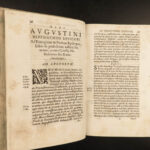 1652 Saint Augustine Letters Pope Boniface Hilary Bible Philosophy Theology RARE