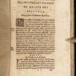1652 Saint Augustine Letters Pope Boniface Hilary Bible Philosophy Theology RARE