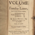 1655 Travel Memoirs James Howell Familiar Letters Epistolae Ho-Elianae Venice