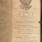 1796 1st ed EARLY Laws of United States of America Flag Congress Politics Taxes