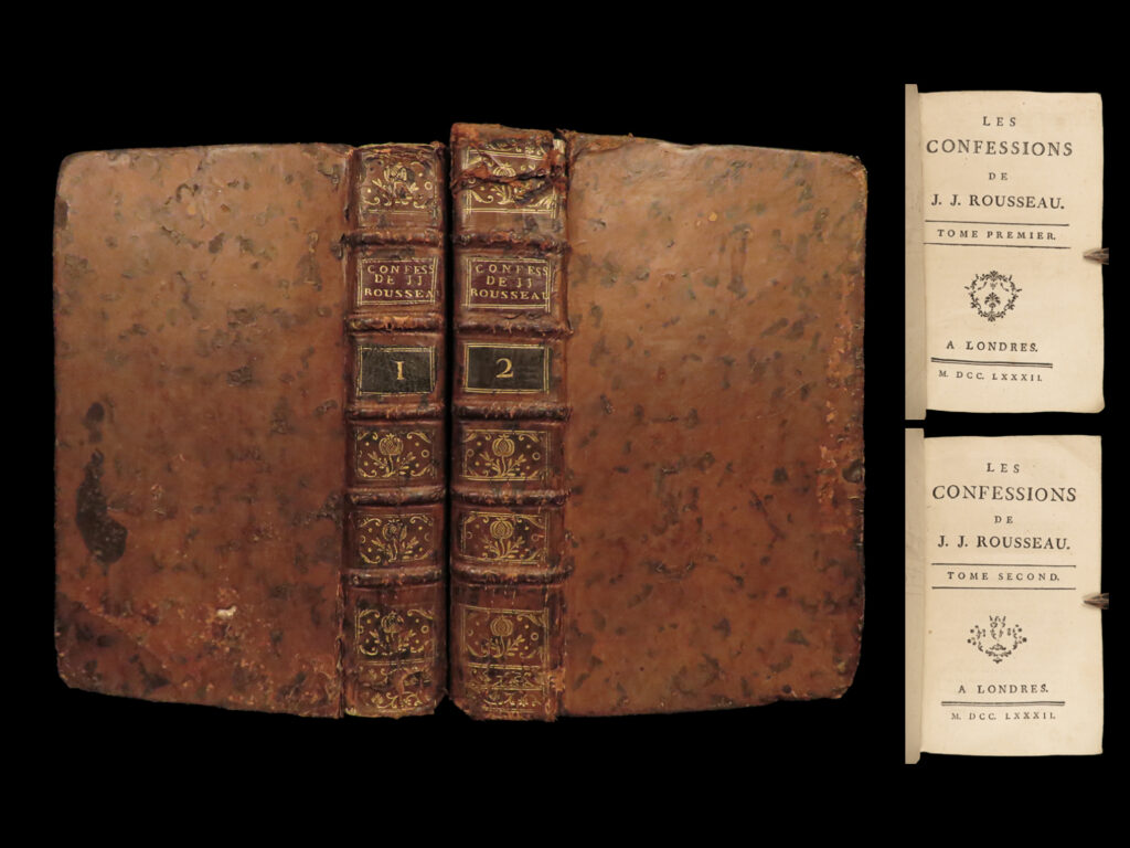 1782 confessions of jean-jacques rousseau autobiography enlightenment philosophy | <em>“people who know little are usually great talkers, while men who know much say little. ”</em> <em>― </em>jean-jacques rousseau <em> </em> jean-jacques rousseau was an 18<sup>th</sup>-century enlightenment philosopher whose political theories helped shape aspects of the french revolution. His “<em>confessions</em>” is simply his own autobiography. To this point, very few autobiographical works had been written, and, following the success of this work, many other autobiographies were published – <strong>a highly influential work! </strong>   this work discusses rousseau’s own feelings and outlooks on life, his great shames, successes, and even some controversial parts of his relationship with therese levasseur!  