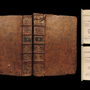 1782 Confessions of Jean-Jacques Rousseau Autobiography Enlightenment Philosophy