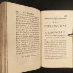 1782 Confessions of Jean-Jacques Rousseau Autobiography Enlightenment Philosophy