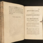 1782 Confessions of Jean-Jacques Rousseau Autobiography Enlightenment Philosophy