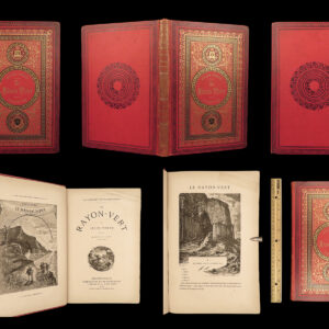1882 Jules Verne 1st ed Green Ray Le Rayon Vert Extraordinary Voyages Hetzel ed
