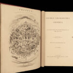 1870 Omnibus by George Cruikshank Comic English Essays & Art Engravings BINDING