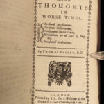 1659 Thomas Fuller Good Thoughts Bad Times Worse Times Grief Bible Devotional 2v