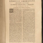 1728 HUGE Vellum FOLIOS 3v SET Thomassin Disciplines of Catholic Church Lucca