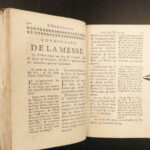 1722 BEAUTIFUL Catholic Church Divine Office Liturgy Latin Prayer Bible Psalms