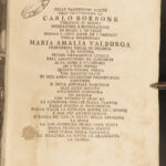 1738 Wedding Charles III 1ed Il Viticondo Marchese Spain Naples Sicily Bourbon