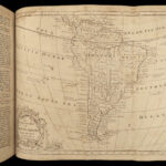 1782 Atlas World MAPS Brookes Gazetteer Geography Asia America USA Africa China