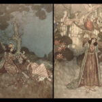 1910 Sleeping Beauty 1ed DULAC ART Cinderella Blue Beard Fairy Tale Beauty Beast