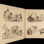 1870 GUSTAVE DORÉ 200 Sketches ART Humorous Grotesque Woodcut Illustration Folio