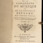1704 Spanish Conquest of Mexico Solis Aztec Hernan Cortes Montezuma Cortez MAPS
