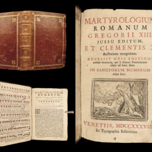 1738 Martyrologium Romanum Pope Gregory XIII Catholic Breviary Bible Martyrs