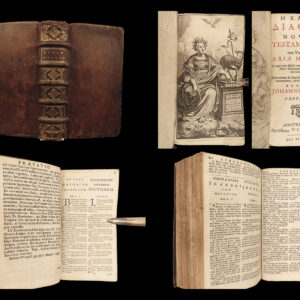 1698 BIBLE Greek New Testament Calvinism Hebraica Jan Leusden Novum Testamentum