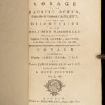 1785 James Cook Pacific Voyage Illustrated Eskimos Hawaii TAHITI Human Sacrifice