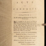 1796 EARLY USA 1st ed Laws of United States America Flag Congress Politics Taxes