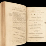 1796 EARLY USA 1st ed Laws of United States America Flag Congress Politics Taxes