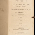 1852 Federalist Papers United States Constitution Hamilton Madison Jay Americana