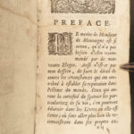 1677 Essays of Michel de Montaigne France Renaissance Philosophy Humanism RARE