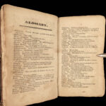 1829 HERBAL 1ed Medical Botanical Medicine Plants Botany Cures Surgery Cleveland